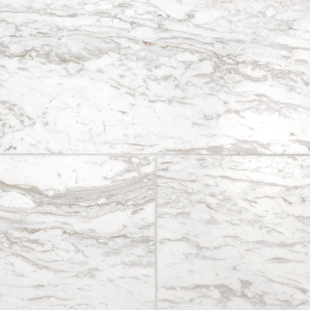 Field Tile 12" x 24" 12" x 24" Polished Volakas Straight Shot