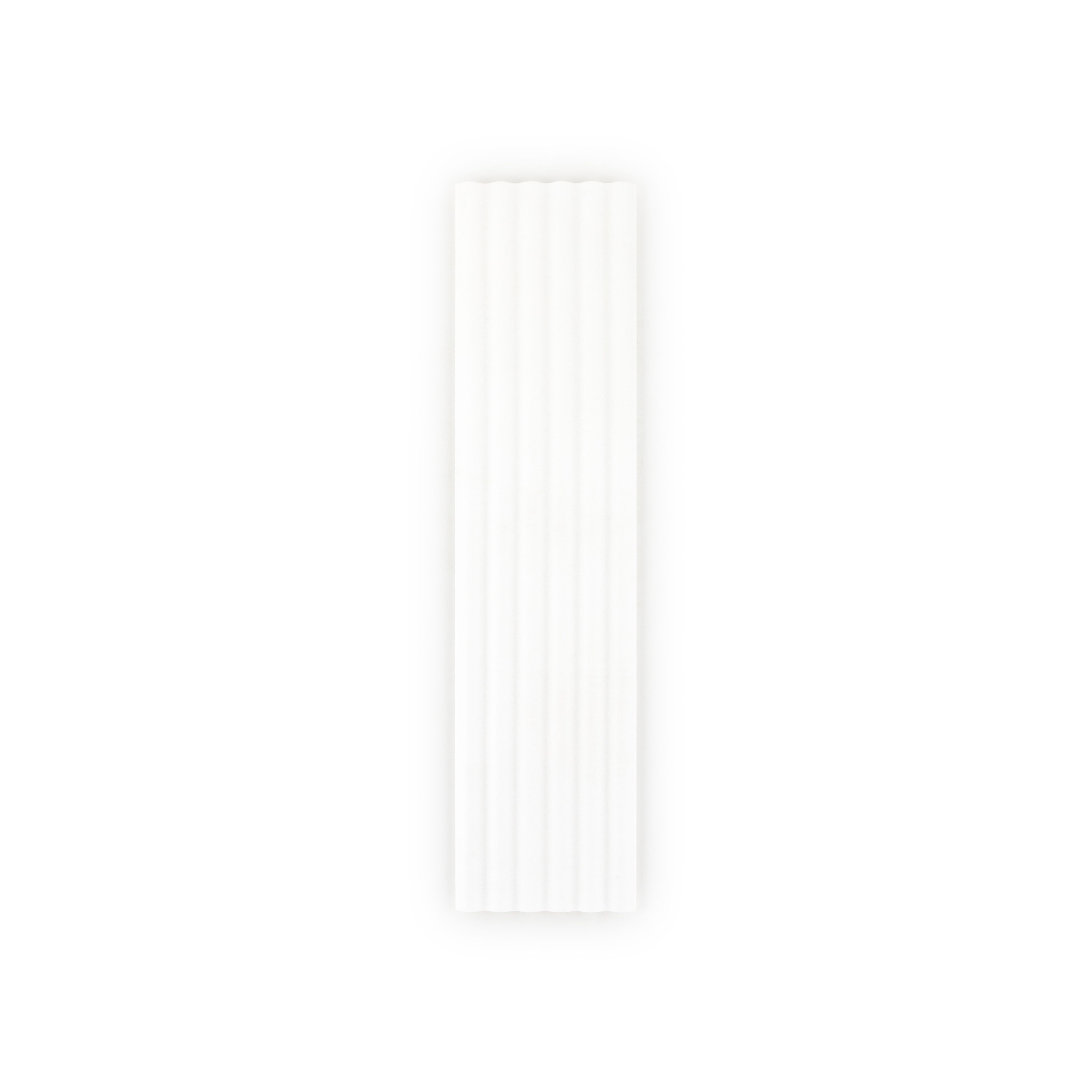 Fluted Field Tile 6" x 24" 6" x 24" Thassos Straight Shot