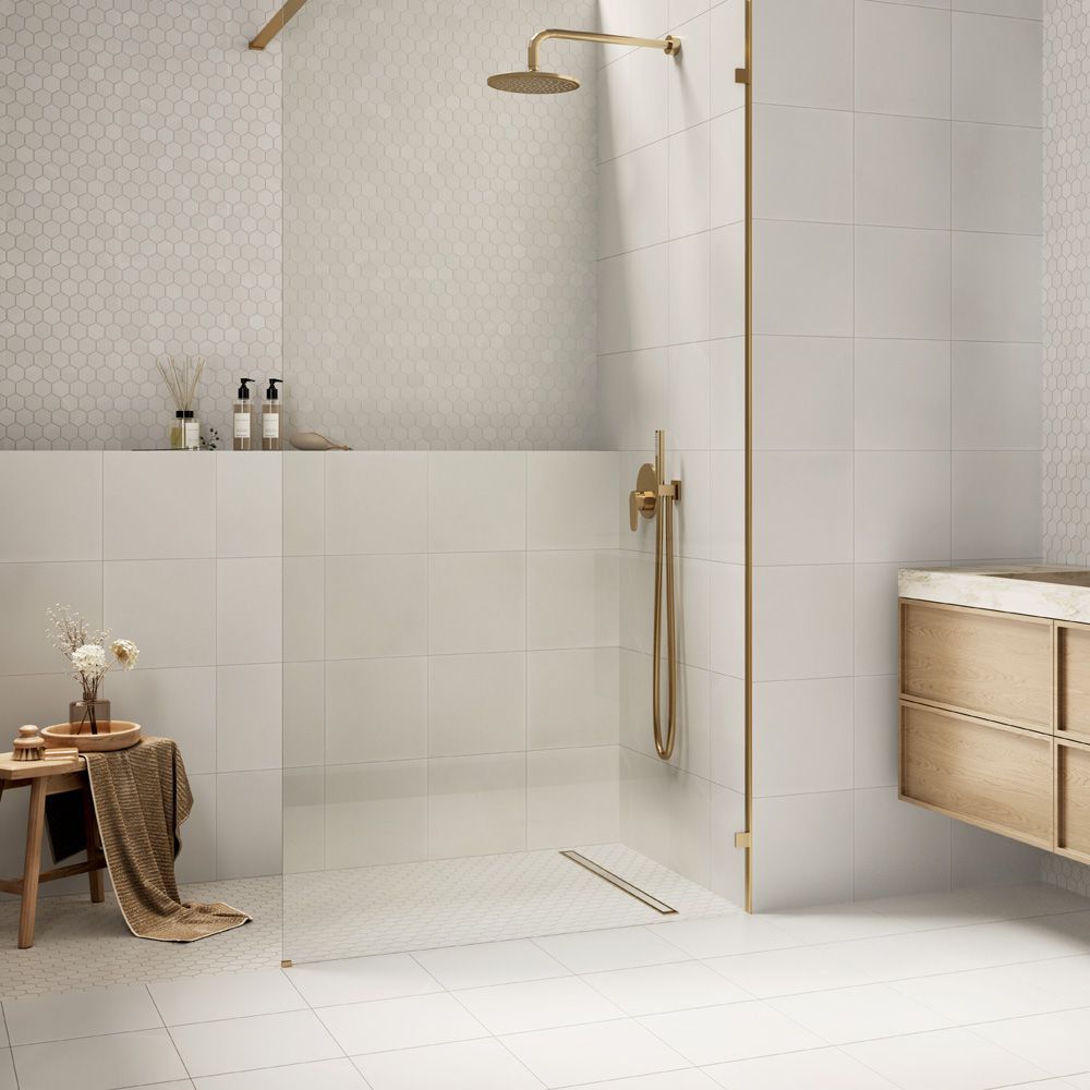 Field Tile 12" x 12" 12" x 12" Honed Thassos Straight Shot