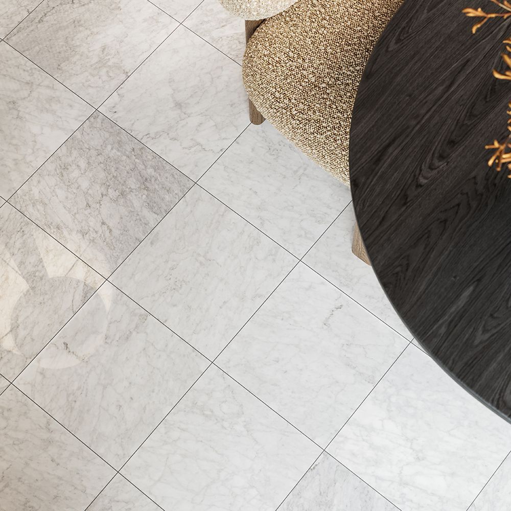 Field Tile 12" x 12" 12" x 12" Polished Venato Straight Shot