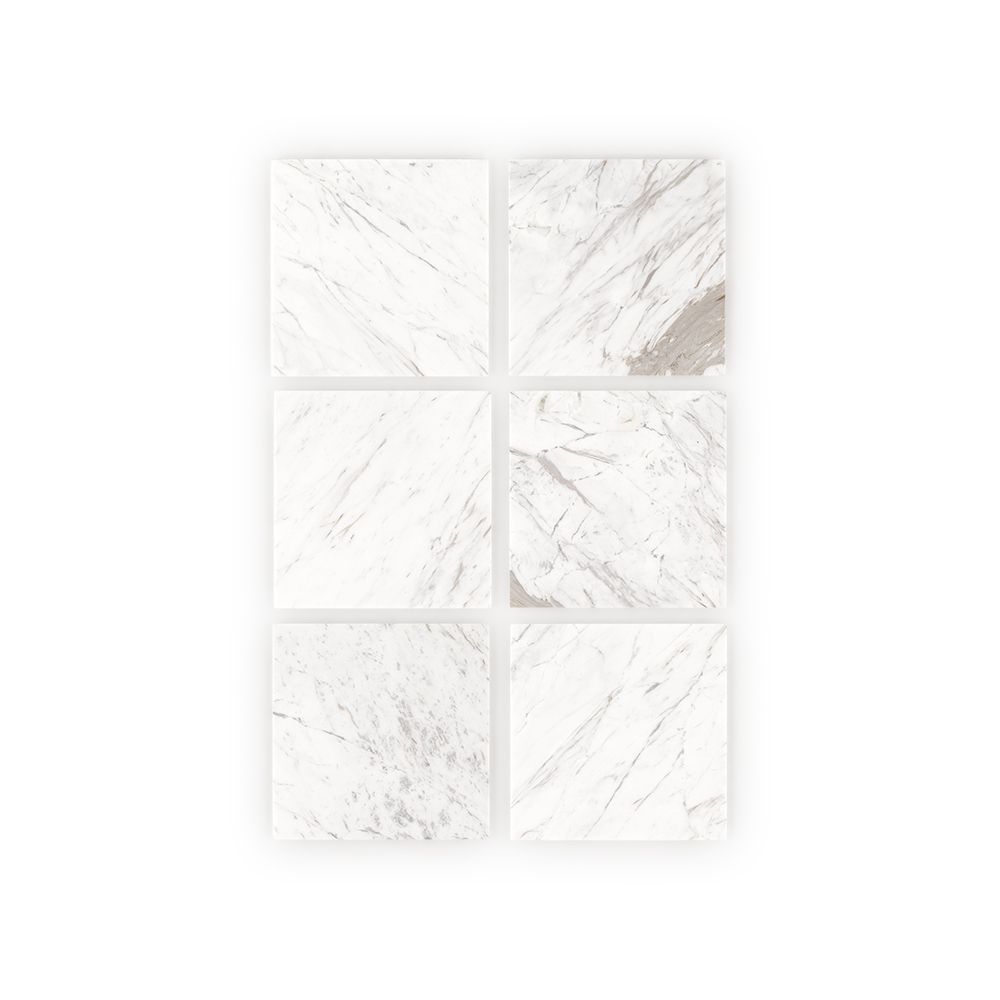 Field Tile 12" x 12" 12" x 12" Polished Volakas Straight Shot