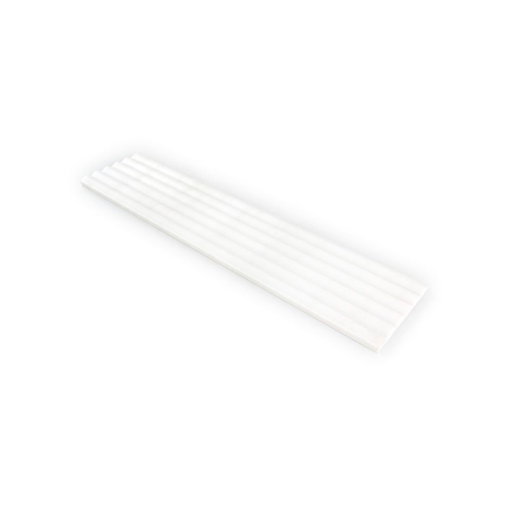 Fluted Field Tile 6" x 24" 6" x 24" Dolomite Straight Shot