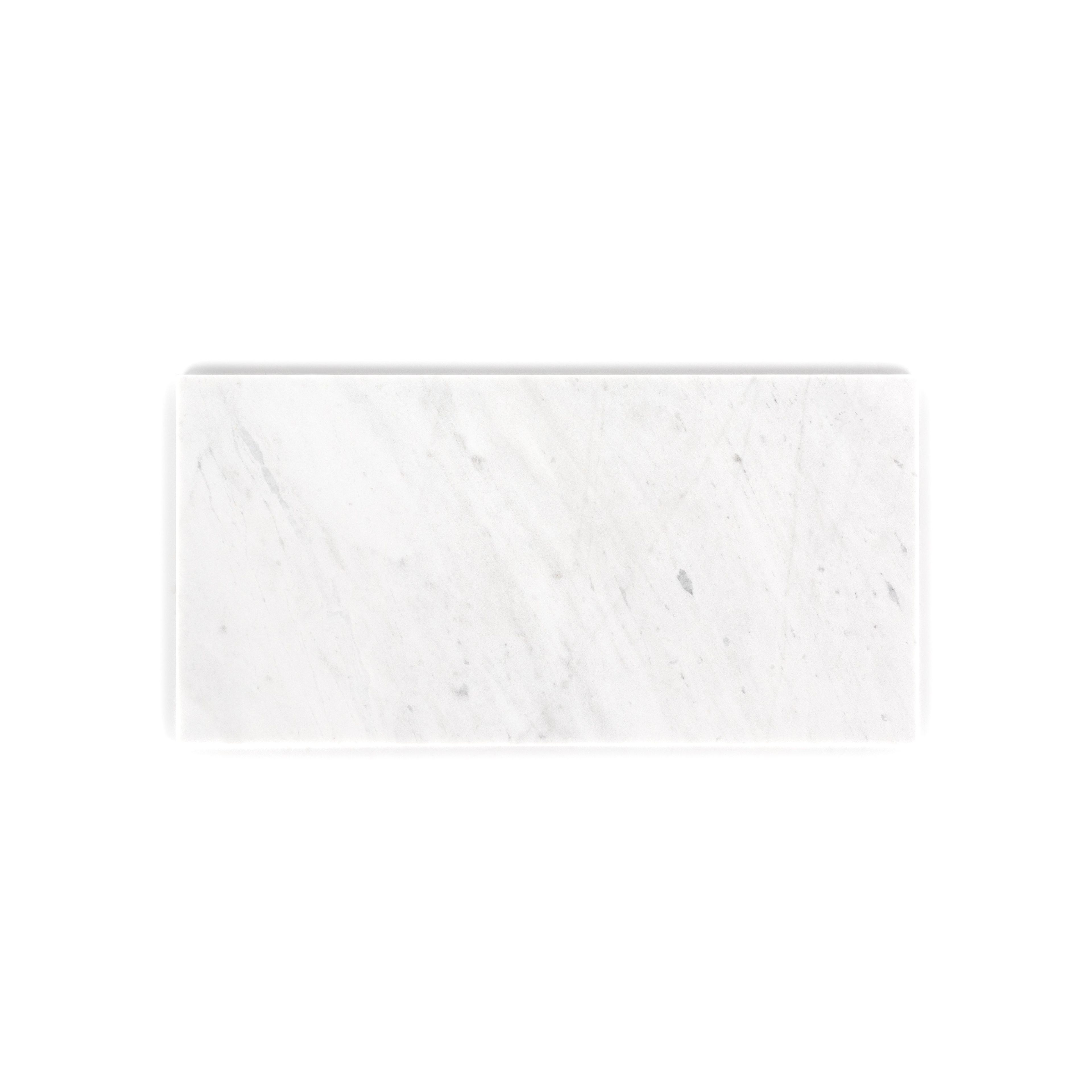 Field Tile 12" x 24" 12" x 24" Polished Crystal White Straight Shot