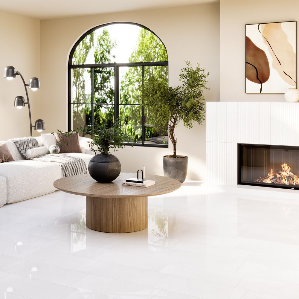 Field Tile 12" x 24" 12" x 24" Polished Dolomite Straight Shot