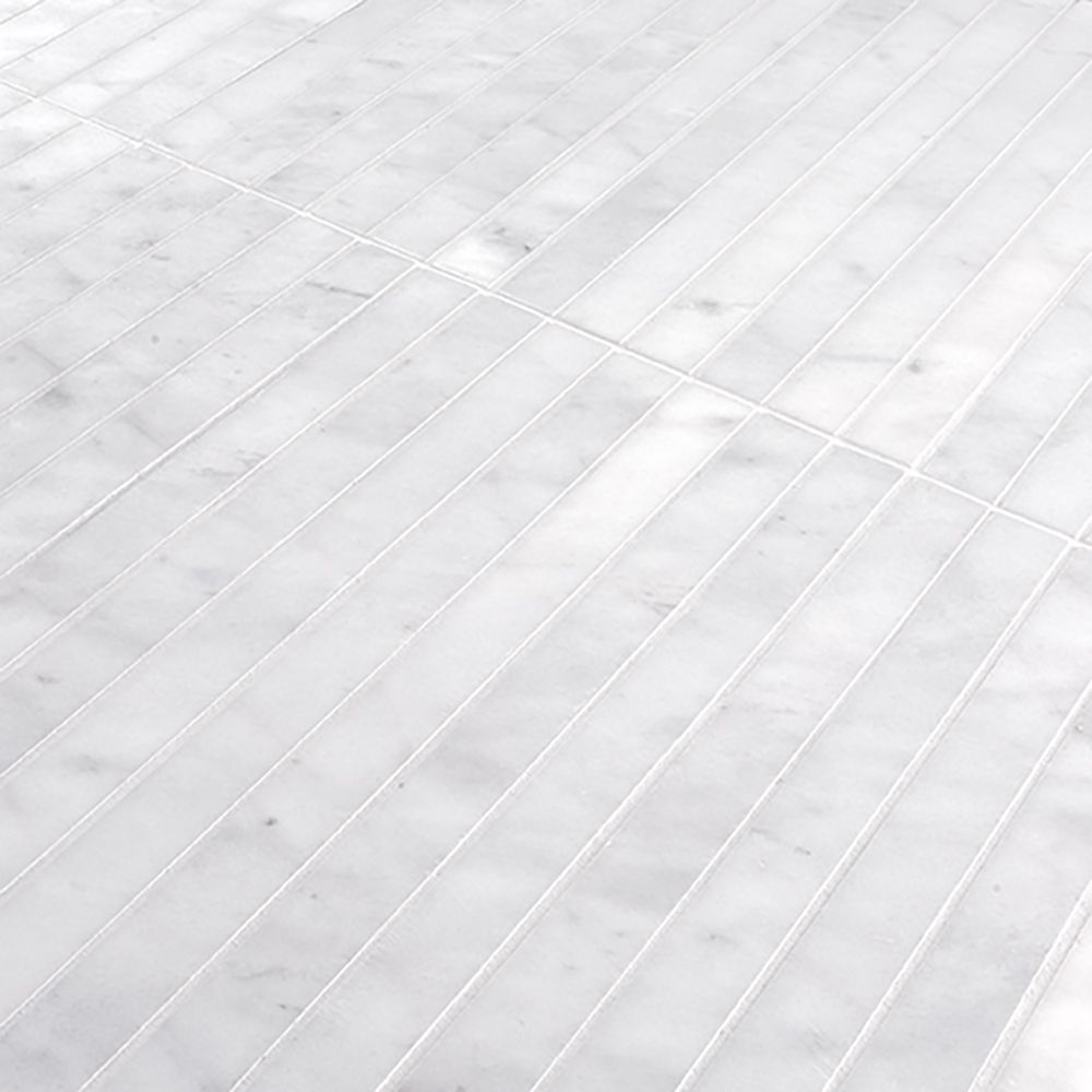 Proper Pillar Mosaic 11.375" x 11.75" Crystal White Straight Shot