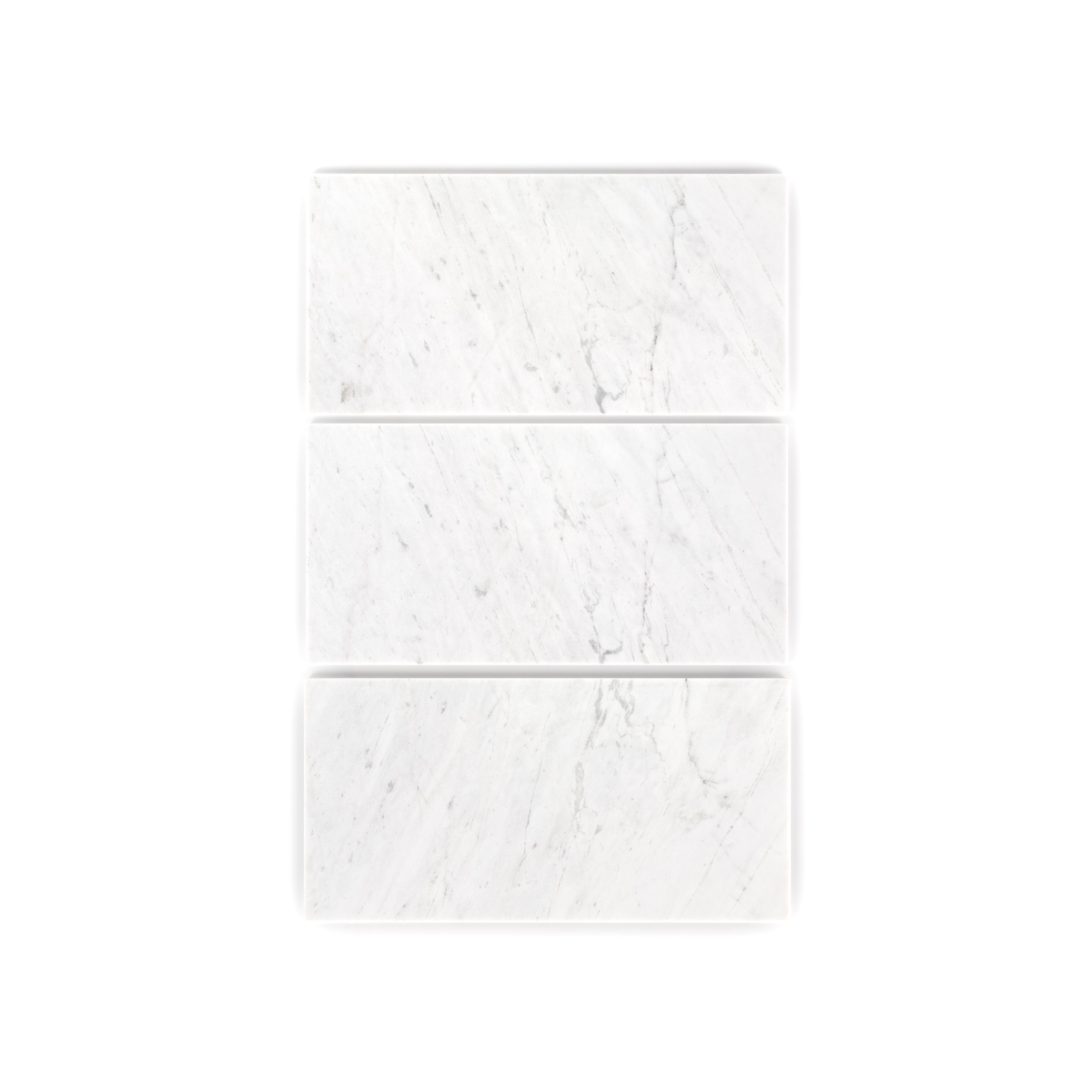 Field Tile 12" x 24" 12" x 24" Honed Crystal White Straight Shot
