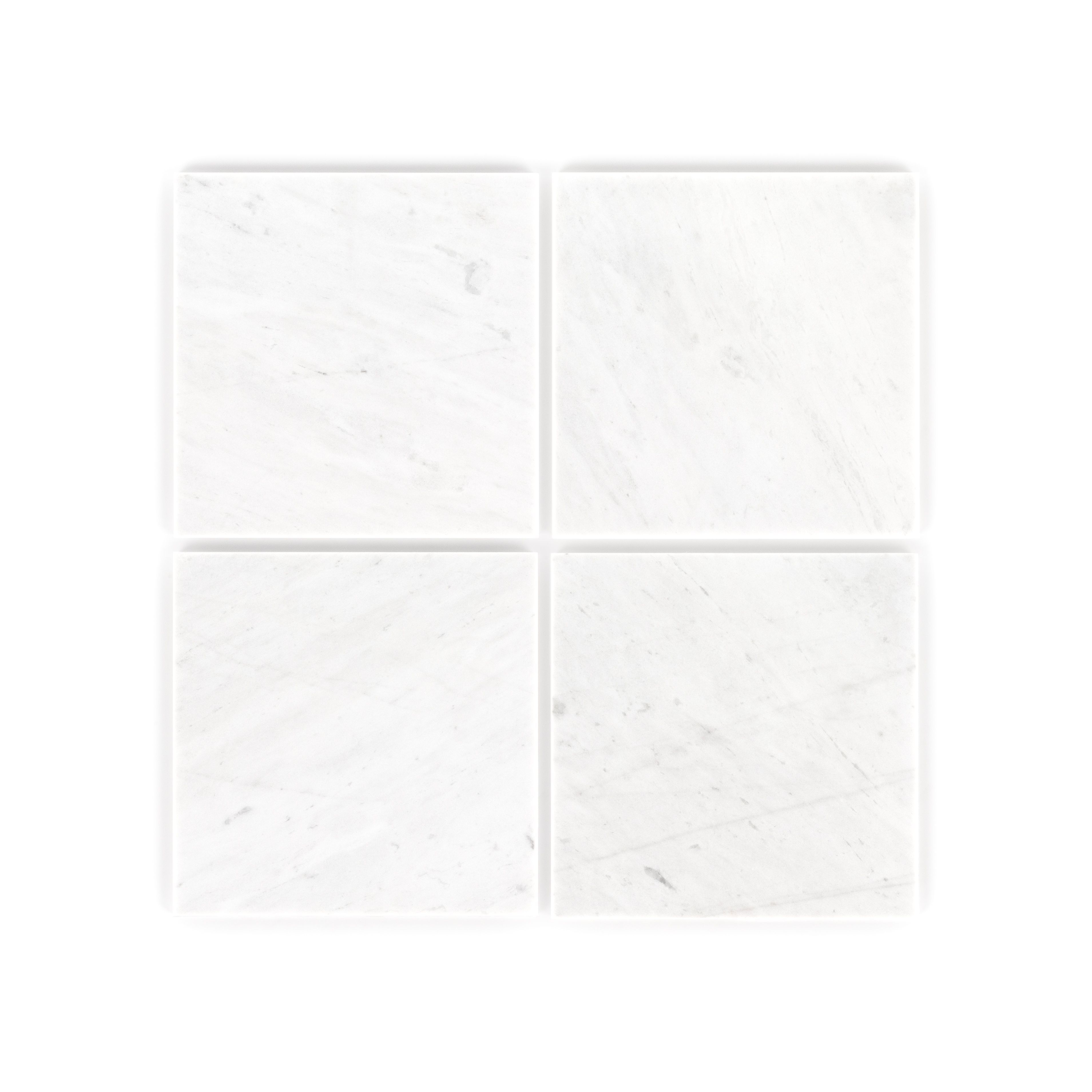 Field Tile 12" x 12" 12" x 12" Polished Crystal White Straight Shot