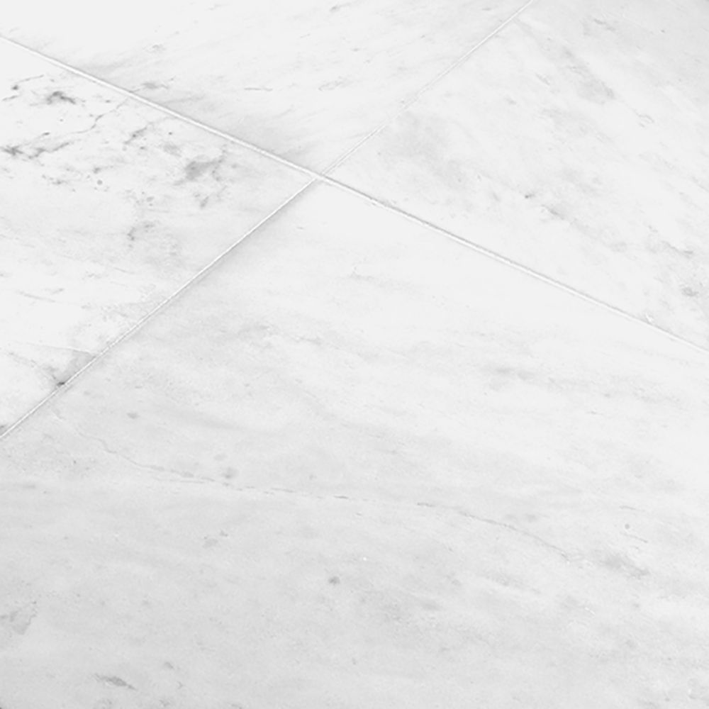 Field Tile 12" x 12" 12" x 12" Honed Crystal White Straight Shot