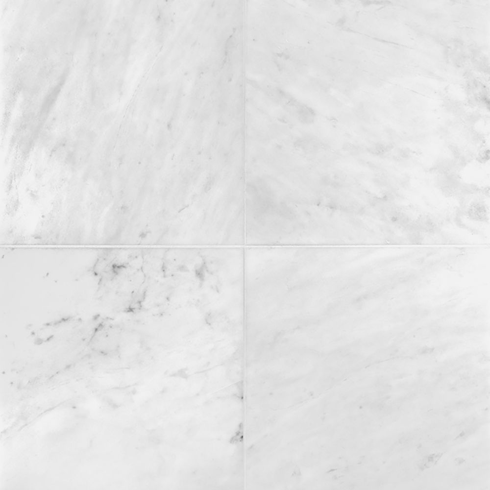 Field Tile 12" x 12" 12" x 12" Honed Crystal White Straight Shot