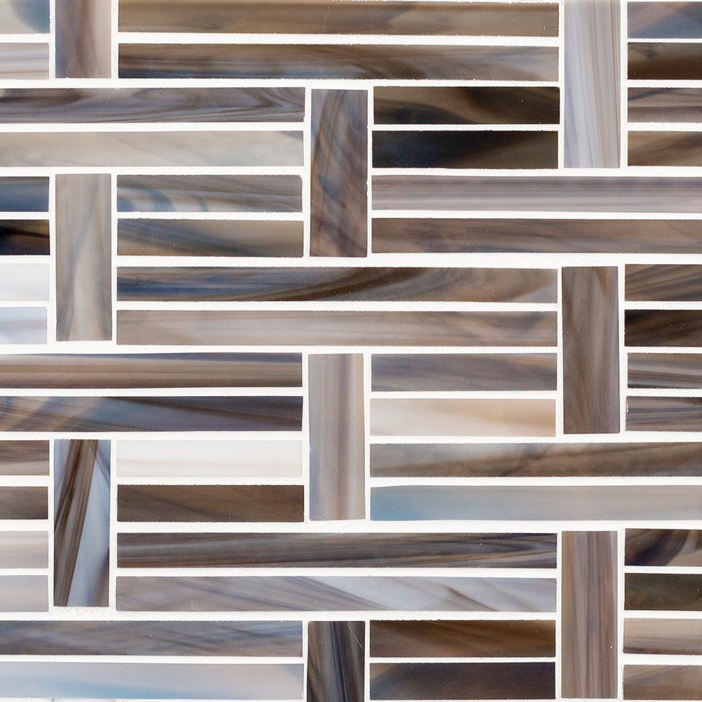 Perpendicular Mosaic 9.375" x 11.125" Clay Straight Shot
