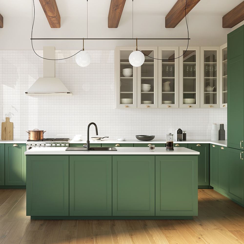 2" Square Mosaic 11.875" x 11.875" White Straight Shot