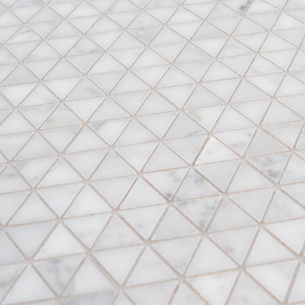 Gallery Mosaic 11.375" x 11.875" White Straight Shot