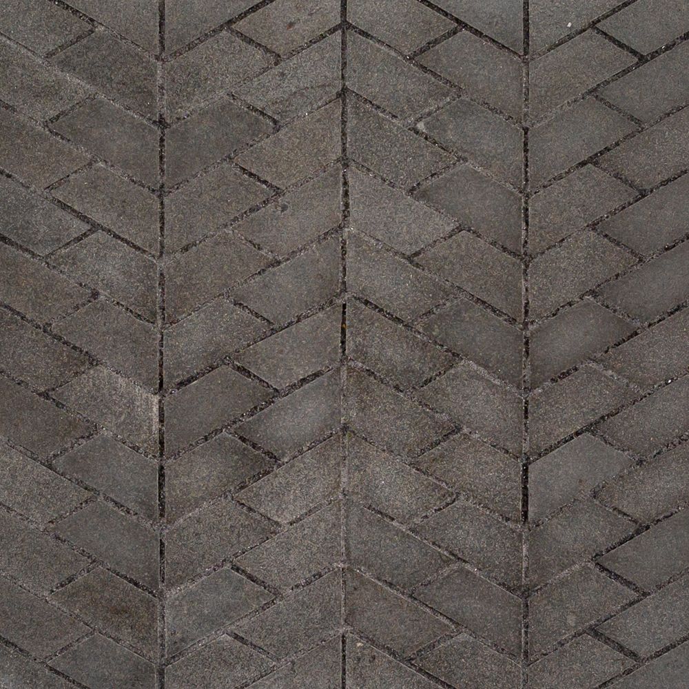 Rocket Mosaic 10.75" x 11.875" Basalt Grey Straight Shot