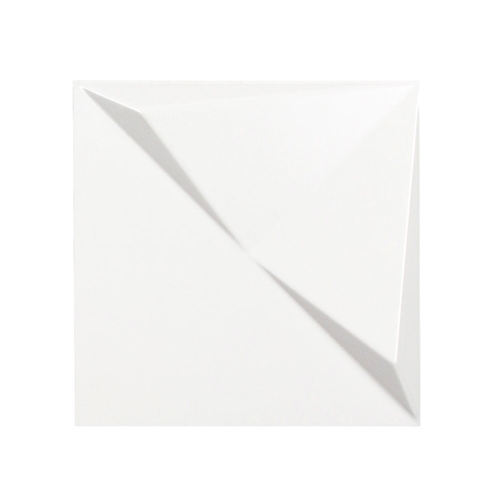 Field Tile 8" x 8" Natural Sculpt 7.6875" x 7.6875" White Straight Shot