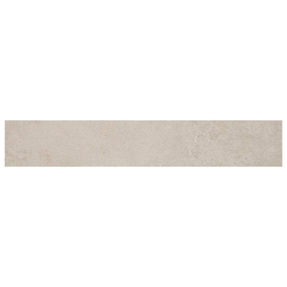 Field Tile 8" x 48" Serene Contour 7.75" x 46.875" Taupe Straight Shot