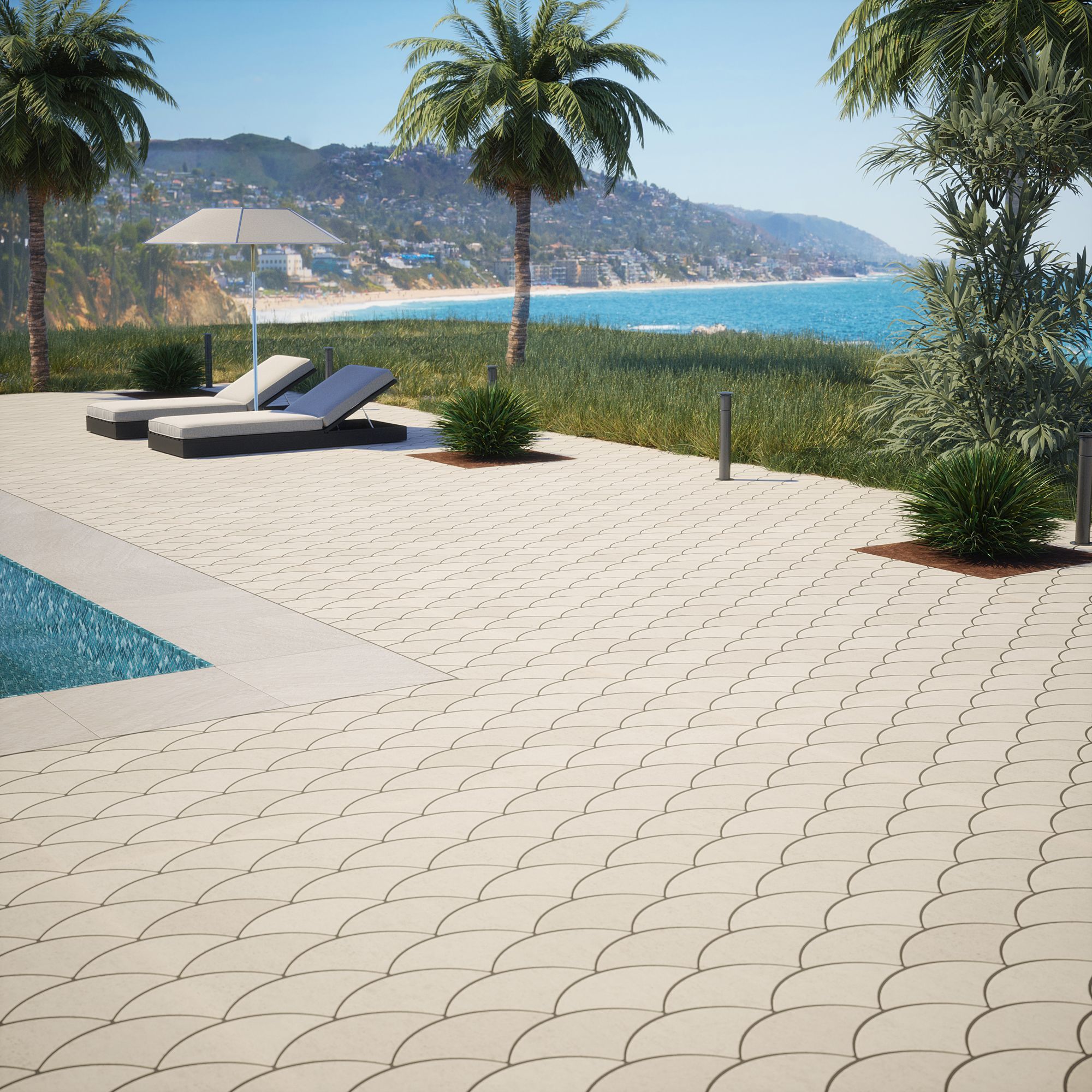 Scale Paver 8" x 15" 8.125" x 14.75" Dust Straight Shot