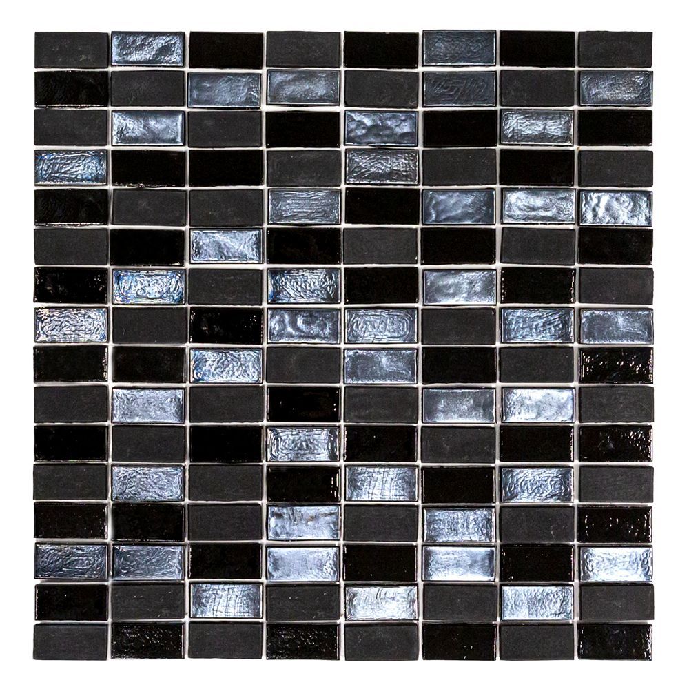 5/8" Stack Brick Mosaic 12.25" x 12.25" Waimea Straight Shot