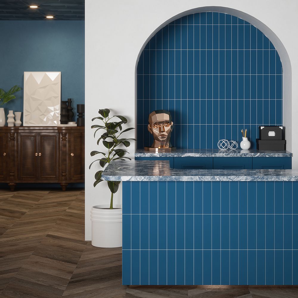 Field Tile 2.5" x 10" 2.5" x 10" Matte Galaxy Straight Shot