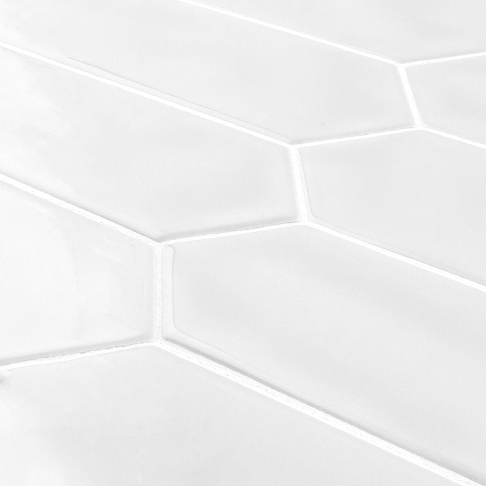 Picket Field Tile 3" x 12" 3" x 12" Gloss Nova Straight Shot