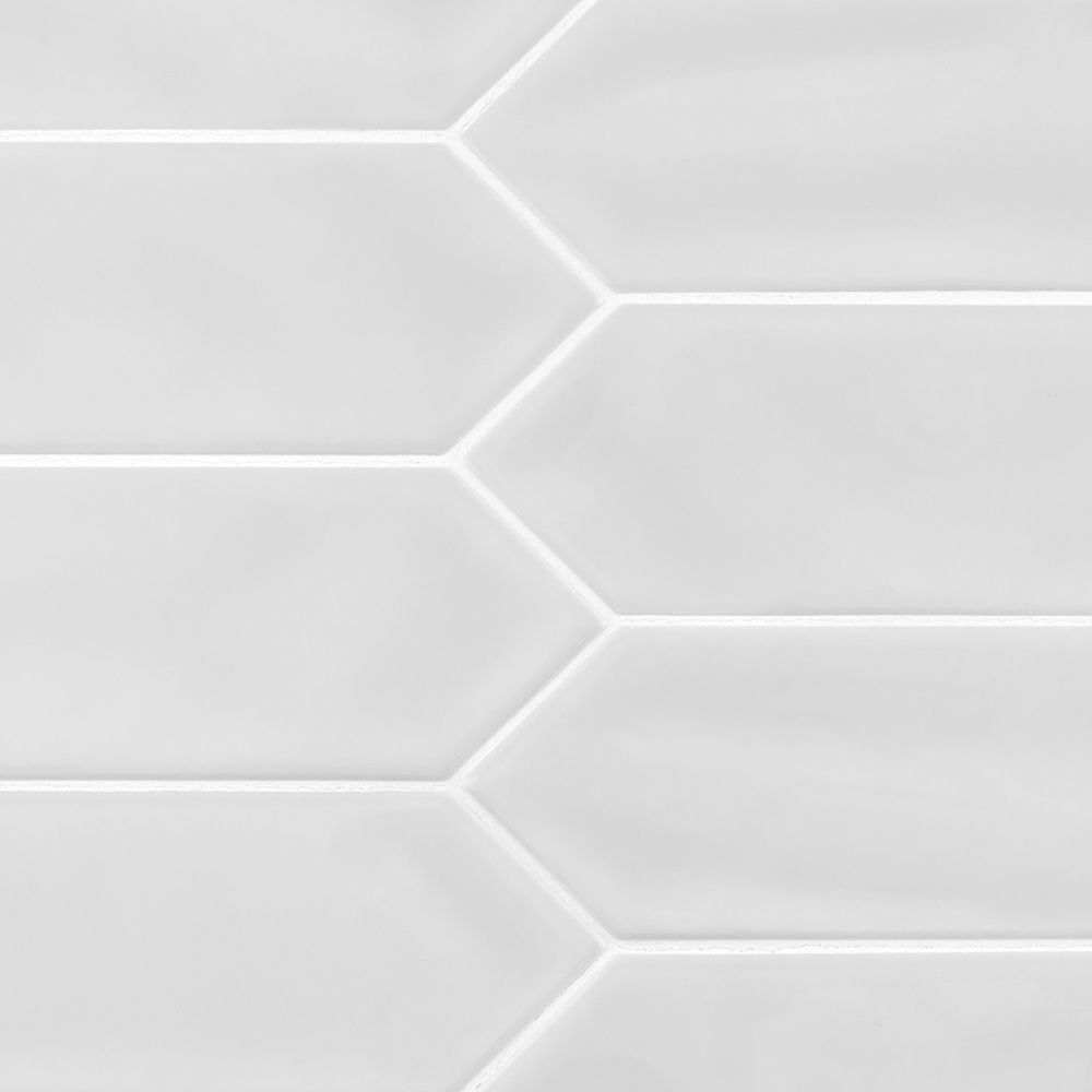 Picket Field Tile 3" x 12" 3" x 12" Gloss Nova Straight Shot