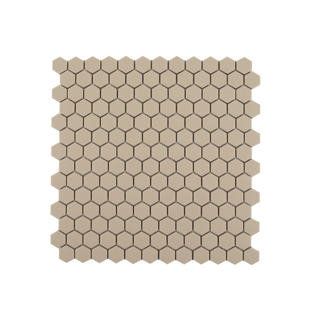Strut Mosaic 11.375" x 11.625" Taupe Straight Shot