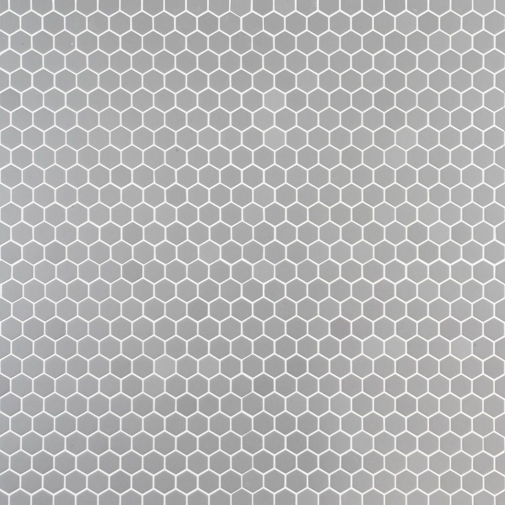 Strut Mosaic 11.375" x 11.625" Grey Straight Shot