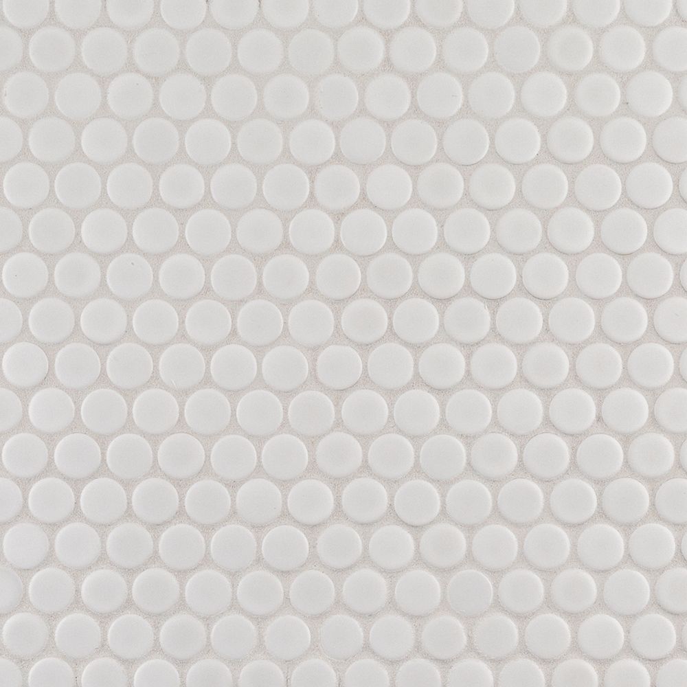 3/4" Penny Round Mosaic 11.375" x 12.25"