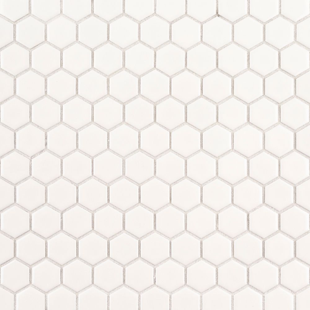 7/8" Hexagon Mosaic 10.125" x 11.625"