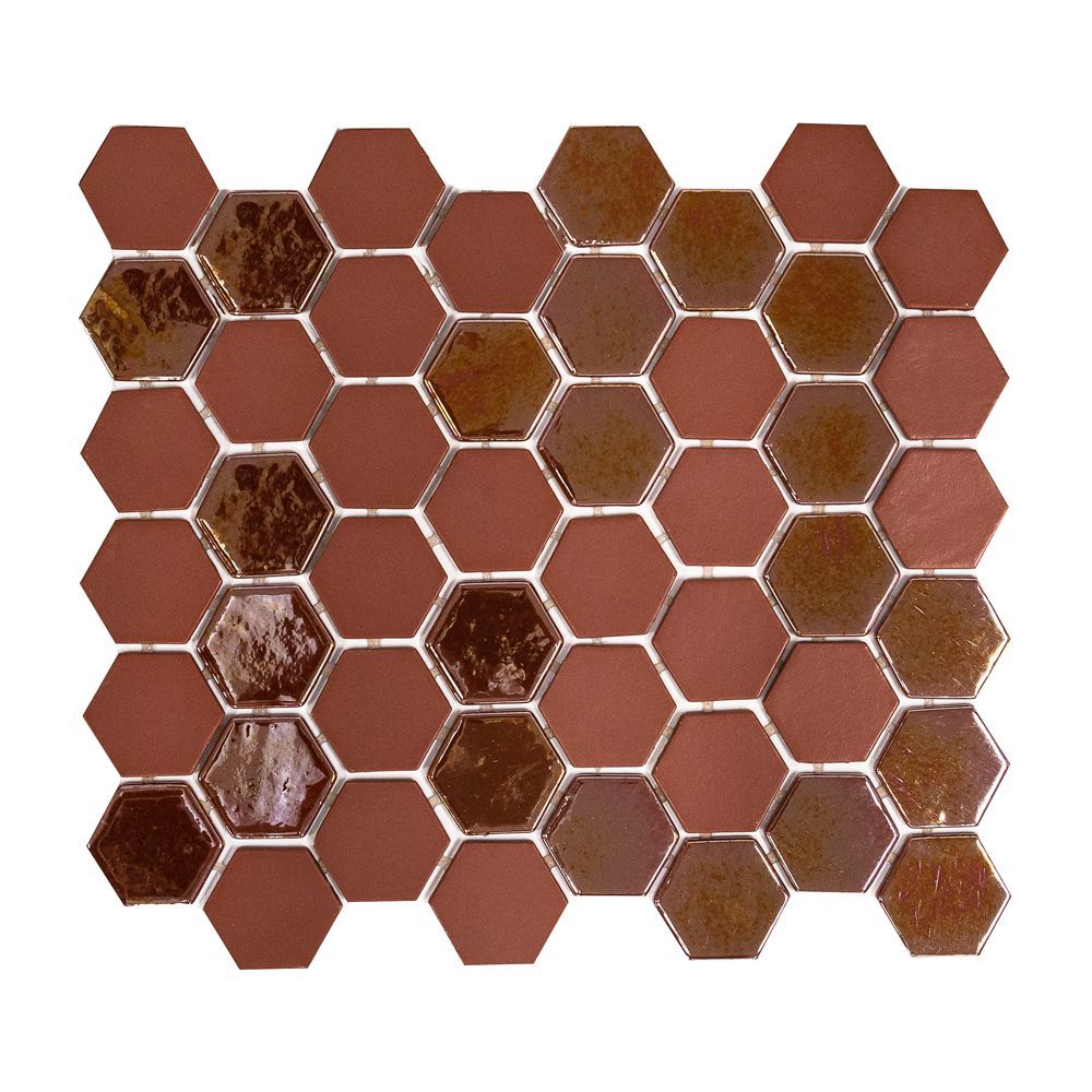 Brill Hexagon Mosaic 10.75" x 12.5"