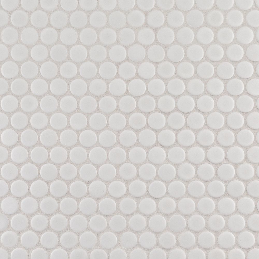 3/4" Penny Round Mosaic 11.375" x 12.25"