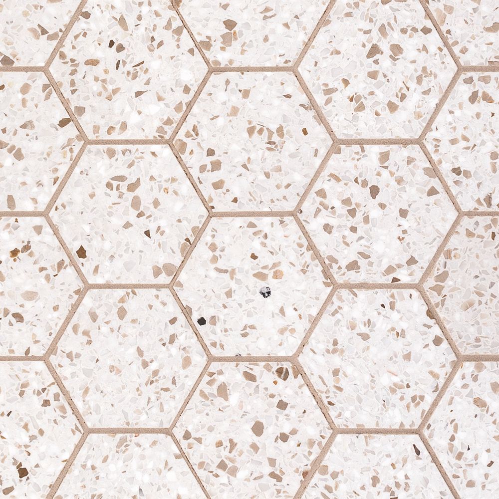 3" Hexagon Mosaic 10.5" x 12.125"