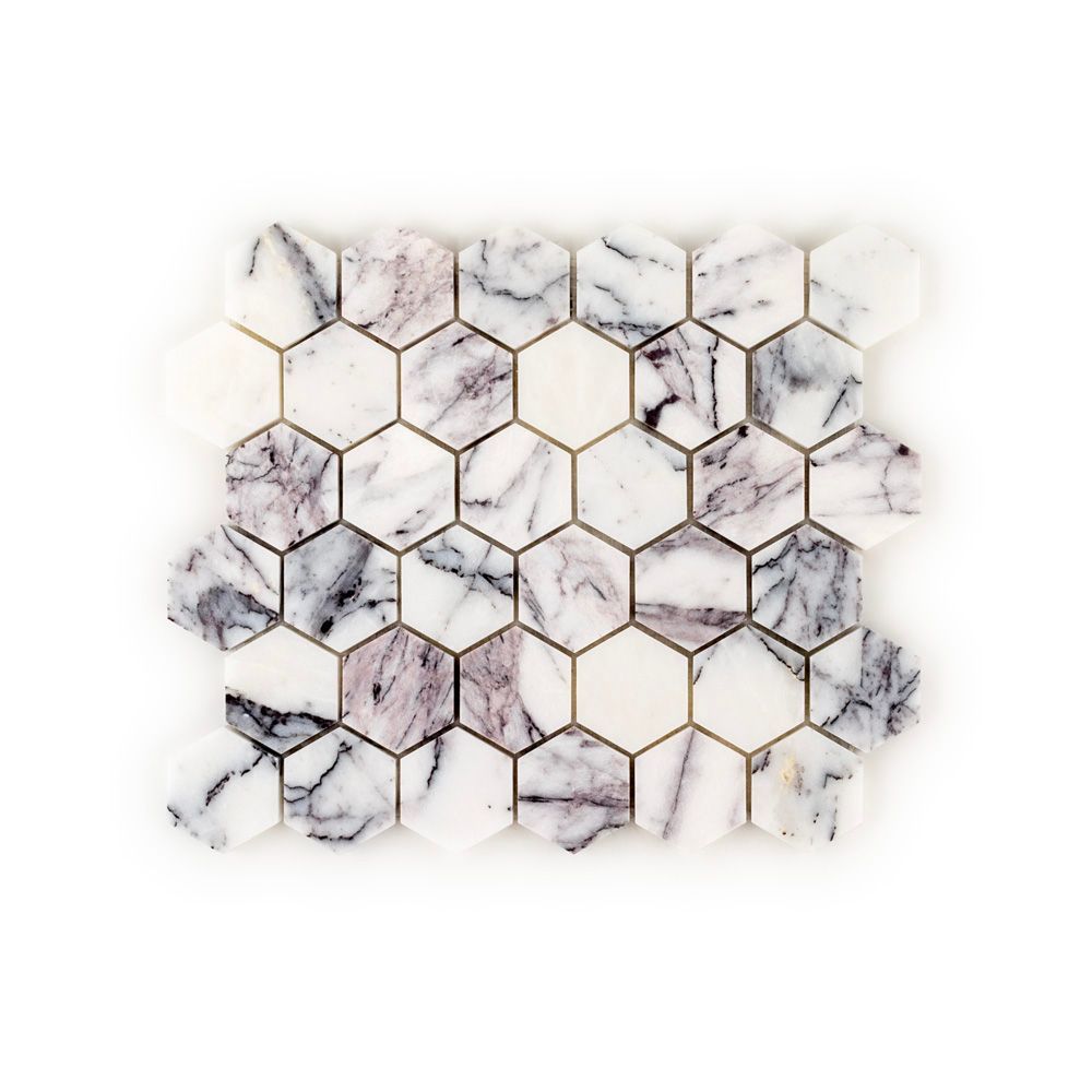 2" Hexagon Mosaic 10.25" x 11.625"