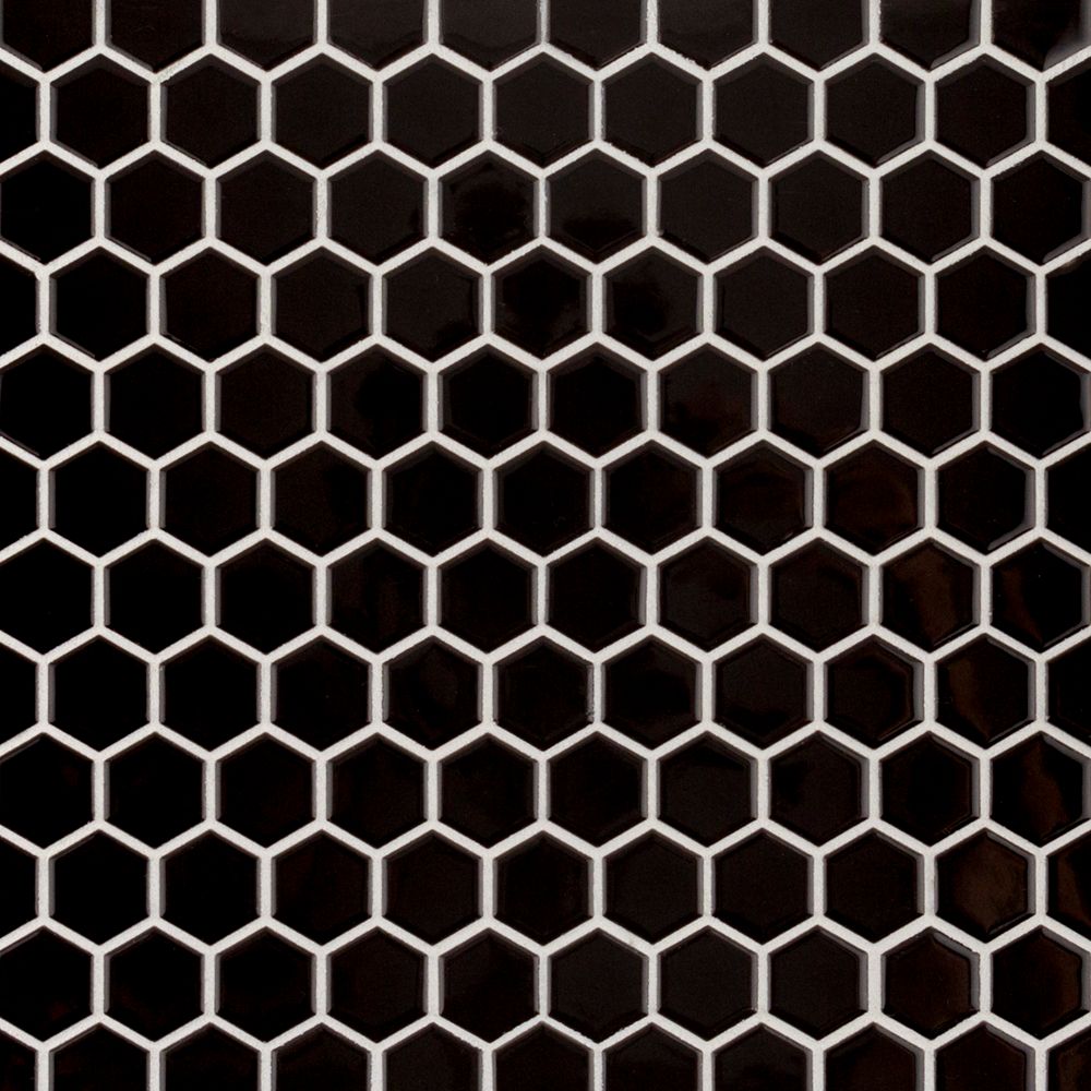 7/8" Hexagon Mosaic 10.125" x 11.625"