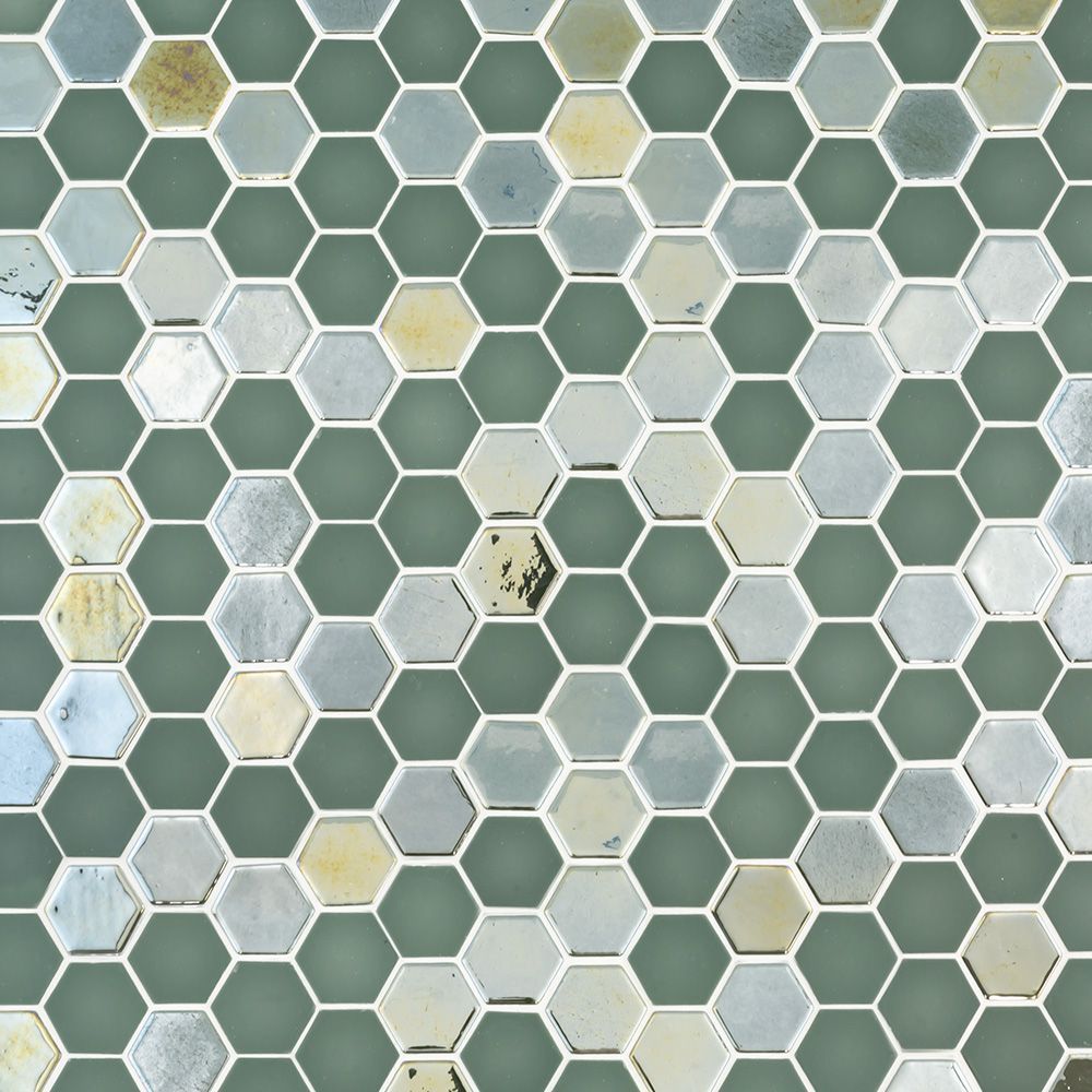 Brill Hexagon Mosaic 10.75" x 12.5"