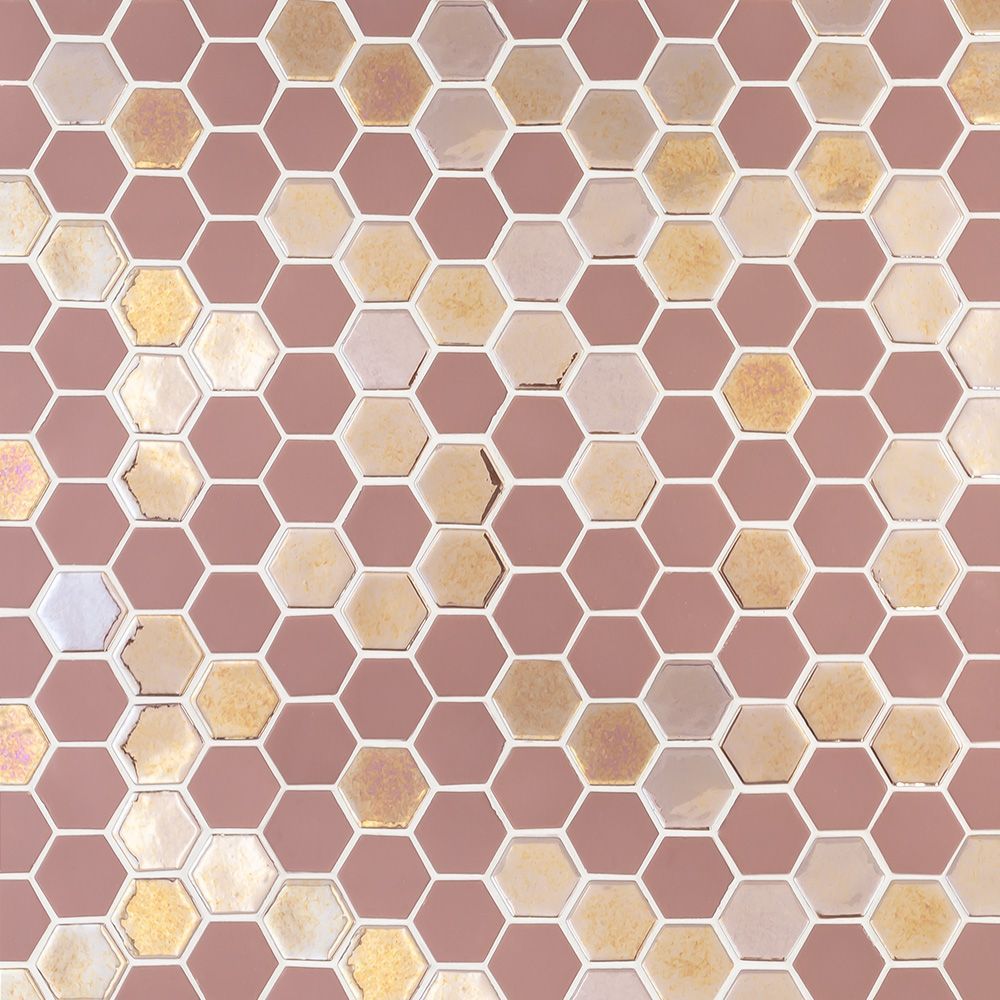 Brill Hexagon Mosaic 10.75" x 12.5"